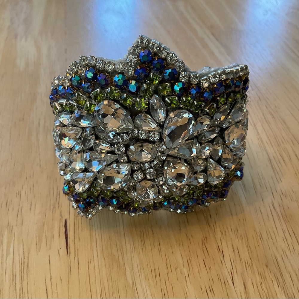 Doloris petunia unique, handmade cuff bracelet, vintage jewelry